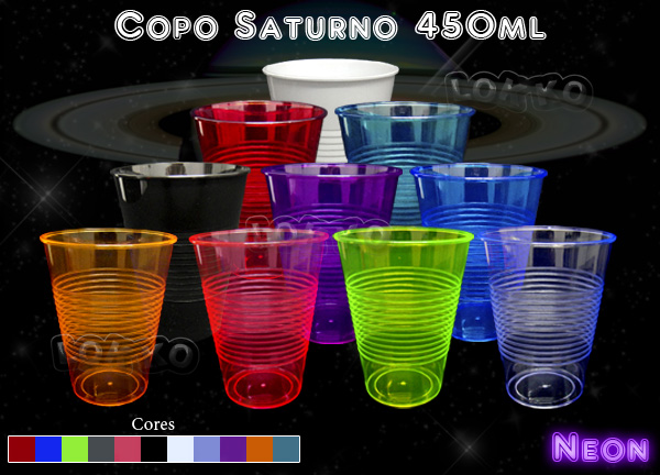 Copo de festa Saturno 450ml